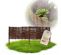 Floranica 1 pièce Clôture en Osier 20 cm x 100 cm - Panneau de Jardin tressé Palissade Clôture Naturelle Bordure de Massif