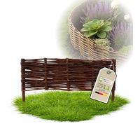 Floranica 1 pièce Clôture en Osier 20 cm x 60 cm - Panneau de Jardin tressé Palissade Clôture Naturelle Bordure de Massif