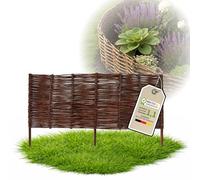 Floranica 1 pièce Clôture en Osier 30 cm x 100 cm - Panneau de Jardin tressé Palissade Clôture Naturelle Bordure de Massif