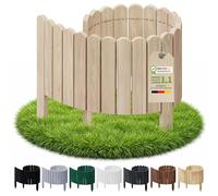Floranica Bordure Jardin H 20 x L 100 cm Non traité Bordurette Bois Flexible