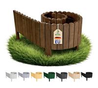 Floranica Bordure Massif Fleurs Bois 200 x 20 cm Brun foncé - Bordure Tombe