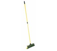 florasun Steuber Balai à Griffes avec Manche télescopique, 35 cm de Large, Jaune, Argenté.