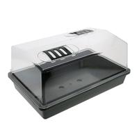 Florateck - Petite serre non chauffante - Capot rigide - Dimensions : 38 x 25 x 18 cm