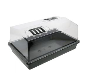 Florateck - Petite serre non chauffante - Capot rigide - Dimensions : 38 x 25 x 18 cm