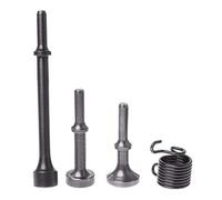 Floratek Lot de 4 burins à air comprimé pour marteau à air comprimé, outils de burin à longueur étendue avec ressort