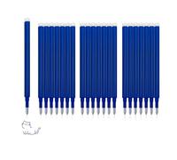 FloraVigo Lot de 22 recharges effaçables à pointe de 0,7 mm compatibles avec Pilot FriXion Ball, Clicker et Eberhard Faber - Recharges effaçables pour stylo à encre gel - Pour l'école et le quotidien
