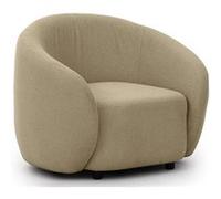 Lisa design Fauteuil Flore bouclette - Taupe