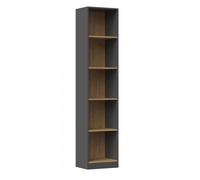 FLORENCE - Bibliothèque 5 étagères - Dimensions 182x40x30 cm - Meuble de rangement livres