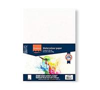 Florence Papier Aquarelle Texture Lisse A3 - Blanc - 25 feuilles - 300 g/m² - Sketchbook pour le Dessin, la Calligraphie et la Peinture à l'Aquarelle