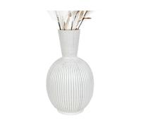 FLORERO CERAMICA BEIGE RAYADO