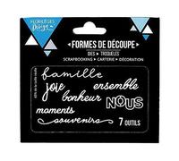 Florilêges Design Fdd11702 Outils De Découpe Nous Métal Gris 11,5 X 12,5 X 0,2 Cm