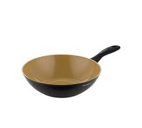 FLORINA AMVEGAN Poêle à frire en aluminium WOK 28 cm I Haute durabilité I Revêtement céramique à l'huile d'olive I Facile à cuisiner et à rincer I Pour tous les types de poêles I Design original