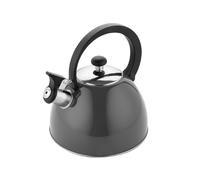 FLORINA - Bouilloire Inox (2,5 l) I Bouilloire Sifflante BRILLO I Poignée Résistante à la Chaleur I Bouilloire non Electrique I Bouilloire Induction, Gaz I Pour Thé et Café I Couleur: Gris