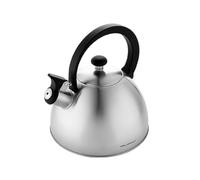 FLORINA - Bouilloire Inox (2,5 l) I Bouilloire Sifflante BRILLO I Poignée Résistante à la Chaleur I Bouilloire non Electrique I Bouilloire Induction, Gaz I Pour Thé et Café I Couleur: Argent