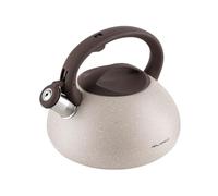 FLORINA - Bouilloire Inox (2,5 l) I Bouilloire Sifflante LAVA I Poignée Résistante à la Chaleur I Bouilloire non Electrique I Bouilloire Induction, Gaz I Pour Thé et Café I Couleur: Beige
