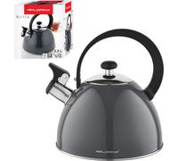 Florina Bouilloire Ustensiles de cuisine Acier inoxydable Brillo Bouilloire à flûte 25 litres Bouilloire