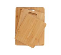 FLORINA Ensemble de 3 Planches a Découper en Bambou CANADA I Planches Naturelles en Bambou I Planche de Cuisine Antibactérienne I Planches Universelles pour Fromage, Viande, Fruits, Légumes