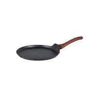 FLORINA MASTER BLACK Poêle à crêpes en aluminium de 26 cm | Revêtement antiadhésif | Pour tous types de plaques de cuisson, y compris induction | Poignée ergonomique soft-touch