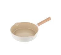 FLORINA Nube Aluminium - Poêle à frire | 26 cm | Adapté à l'induction | Revêtement céramique résistant aux rayures | Poignée Soft-Touch aspect bois | Résistant à la chaleur | Facile à nettoyer
