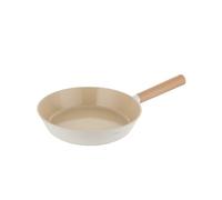 FLORINA Nube Aluminium - Poêle à frire | 28 cm | Adapté à l'induction | Revêtement céramique résistant aux rayures | Poignée Soft-Touch aspect bois | Résistant à la chaleur | Facile à nettoyer