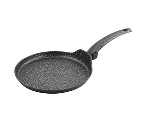 Florina - Pancake pan Made of Aluminium BONO I 25 cm Diameter I Induction pan I Non-Stick Coated Frying pan I Crepe pan I Suitable for Induction hobs, Gas hobs and Electric hobs (Black)