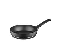 FLORINA Poêle Antiadhésive I Diamètre 22 cm I Poêle à Frire DELUX I Poêle en Aluminium I Cuisinières en Tous Genres Induction, Gaz, Plaque Électrique I Poignée Softtouch I Couleur: Noir
