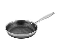 FLORINA Poêle en Acier Inoxydable (24 cm) I Poêle Induction LE GOURMET I Revêtement Antiadhésif I Poignée Ergonomique I Poêles à Frire Adaptée pour Induction, Gaz et Plaque Électrique