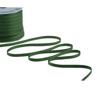 FLORMARC Furlanis - Ruban Satin Double Face, Tissu Italien - Vert Anglais, 6 mm x 100 m