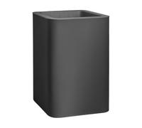 FLORUS Jive Carree Haut 40cm Jardinière - Anthracite | L 39 x W 39 x H 60.2 cm | Plastique 100% recyclé