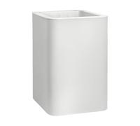 FLORUS Jive Carree Haut 40cm Jardinière - Blanc | L 39 x W 39 x H 60.2 cm | Plastique 100% recyclé