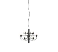 Flos 2097/18 Kronleuchter, noir mat, ampoules clair