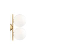 Flos Applique murale IC lights C/W1 Double Laiton brossé-opale