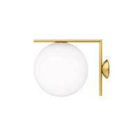 Flos Applique murale IC lights C/W1 Laiton brossé-opale