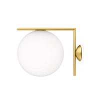 Flos Applique murale IC lights C/W2 Laiton brossé-opale