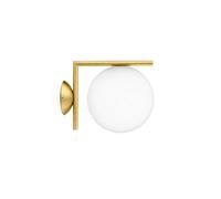 Flos IC Lights C/W1 Outdoor Fassadenleuchte, laiton brossé