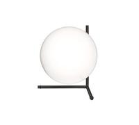 FLOS Lampe de table IC Lights T2, verre soufflé et métal, Noir-opale