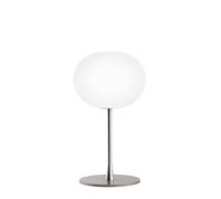 Flos Lampe de table Glo-ball T1 Verre opalin blanc - pied mat argenté