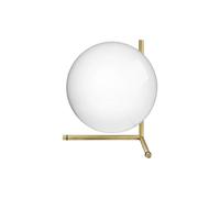 FLOS Lampe de table IC Lights T2 – Laiton brossé, verre opale