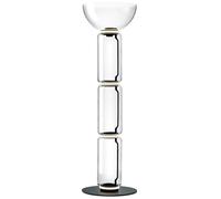 FLOS lampadaire NOCTAMBULE (3 High Cylinders & Bowl - Verre soufflé / Aluminium moulé sous pression noir)