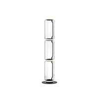FLOS lampadaire NOCTAMBULE (3 High Cylinders - Verre soufflé / Aluminium moulé sous pression noir)