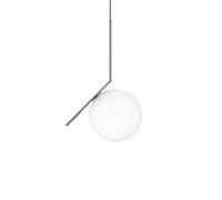 FLOS lampe à suspension IC S2 (Acier chromé - Verre soufflé et métal)