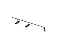 Flos Zero Track Atom 120, 2 spots, 2m rail, alimentation électrique en bout, noir