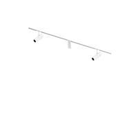 Flos Zero Track Atom 120, 2 spots, 2x 1m rail, alimentation électrique centrale, blanc