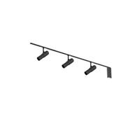 Flos Zero Track Atom 120, 3 spots, 2m rail, alimentation électrique en bout, noir