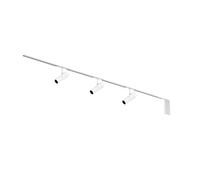 Flos Zero Track Atom 120, 3 spots, 3m rail, alimentation électrique en bout, blanc