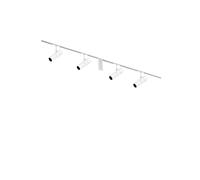 Flos Zero Track Atom 120, 4 spots, 2x 1m rail, alimentation électrique centrale, blanc