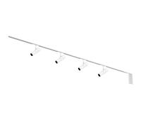 Flos Zero Track Atom 120, 4 spots, 2x 2m rail, alimentation électrique en bout, blanc