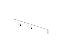 Flos Zero Track Find Me 1, 2 spots, 2m rail, alimentation électrique en bout, blanc