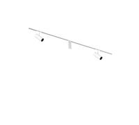 Flos Zero Track Find Me 1, 2 spots, 2x 1m rail, alimentation électrique centrale, blanc