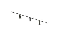 Flos Zero Track Find Me 1, 2 spots, 2x 1m rail, alimentation électrique centrale, noir